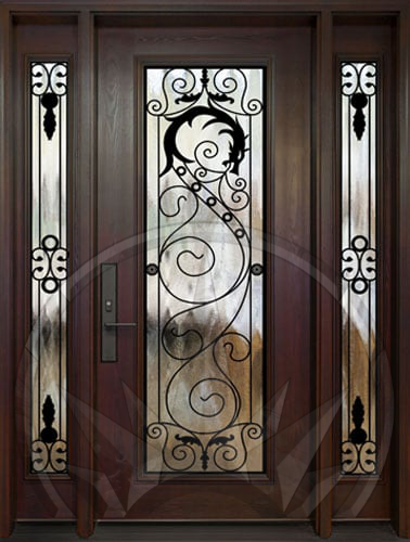 Wrought Iron Door Dragon Design