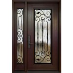 Wrought Iron Door - Prague Design - North View Canada