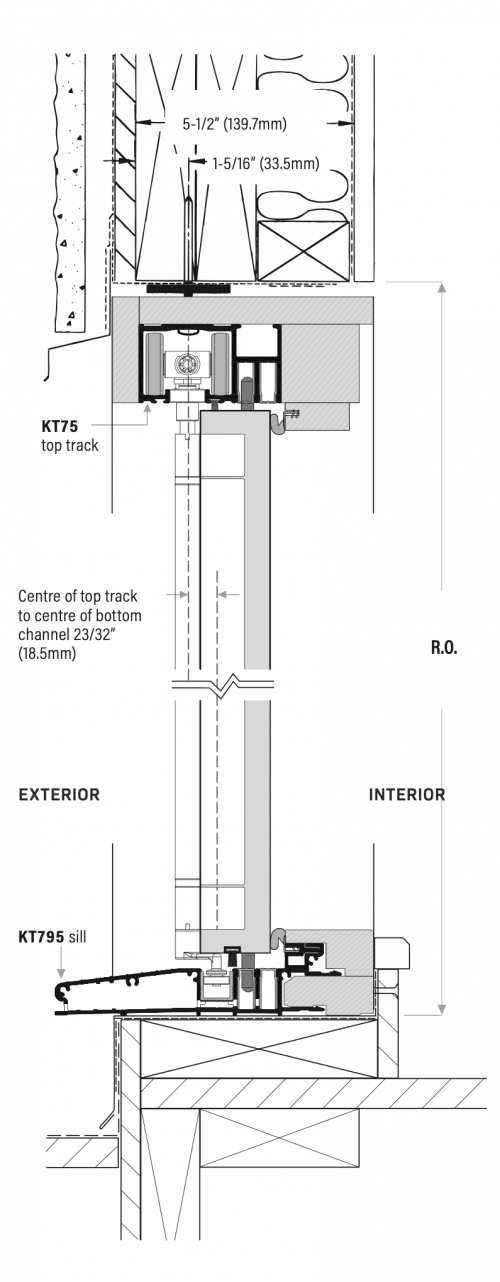 bi-fold doors architectural detail